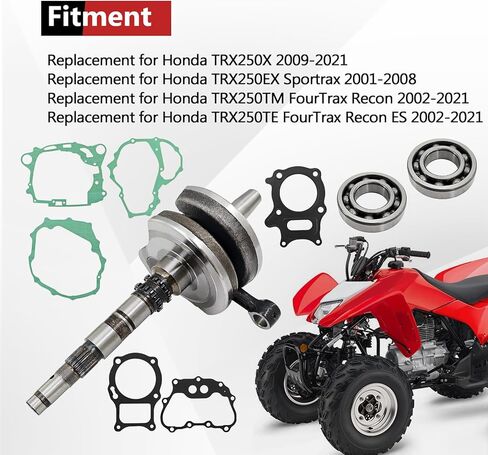 13000-HM8-A40 محرك المحرك العمود المرفقي عدة استبدال لهوندا TRX 250 2001-2019 طقم إعادة بناء المحرك in Kuwait
