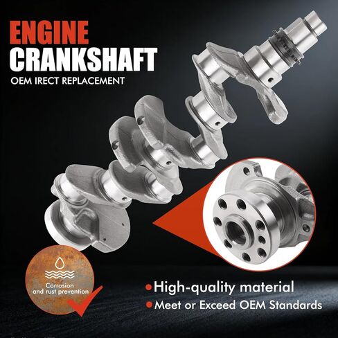 Engine Crankshaft & Bearings kit Replacement for Hyundai Elantra 2012-2016, for Kia Forte 2014-2015 1.8L L4 DOHC, Replace 622V62EH00 in Kuwait