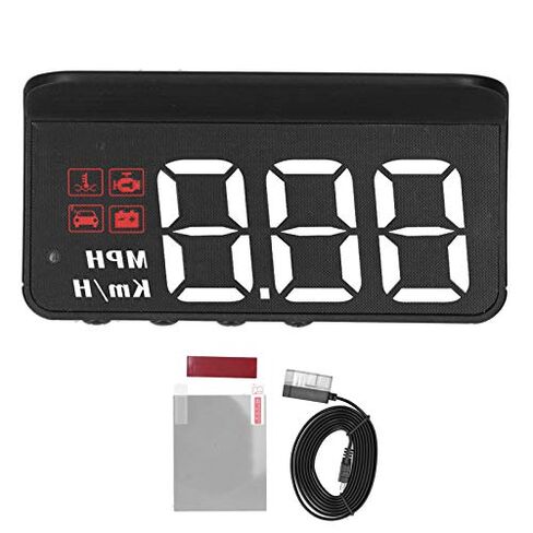 جهاز عرض عداد السرعة على الزجاج الأمامي، شاشة عرض رأسية obd2 HUD، عداد السرعة GPS ميلا في الساعة مع اتجاه السفر، إنذار السرعة الزائدة، إنذار القيادة التعب للسيارة in Kuwait