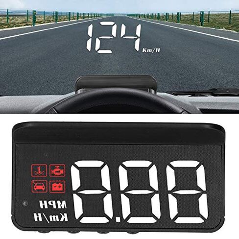 جهاز عرض عداد السرعة على الزجاج الأمامي، شاشة عرض رأسية obd2 HUD، عداد السرعة GPS ميلا في الساعة مع اتجاه السفر، إنذار السرعة الزائدة، إنذار القيادة التعب للسيارة in Kuwait