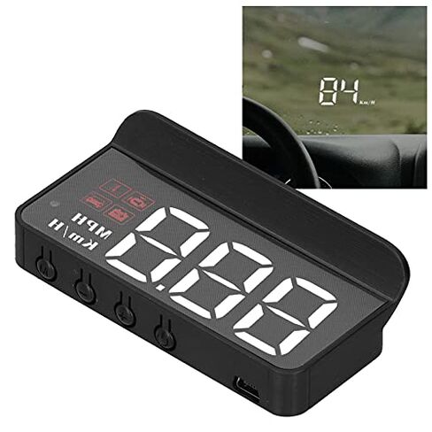 جهاز عرض عداد السرعة على الزجاج الأمامي، شاشة عرض رأسية obd2 HUD، عداد السرعة GPS ميلا في الساعة مع اتجاه السفر، إنذار السرعة الزائدة، إنذار القيادة التعب للسيارة in Kuwait