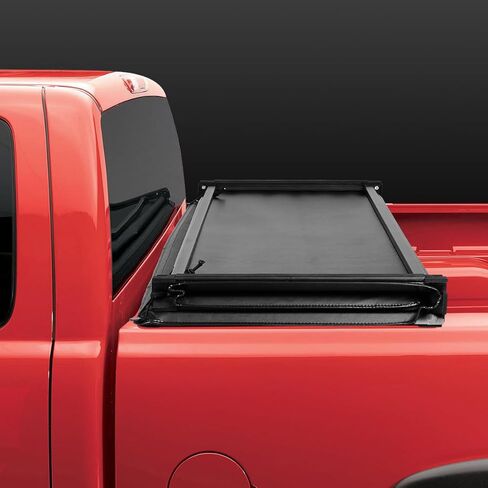 غطاء تونيو ناعم ثلاثي الطي متوافق مع 94-04 Chevy S10 GMC Sonoma Fleetside 6 Ft. غطاء سرير شاحنة قابل للتعديل ومقاوم للطقس من الفينيل الناعم in Kuwait