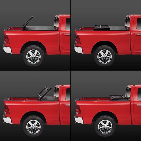 غطاء تونيو ناعم ثلاثي الطي متوافق مع 94-04 Chevy S10 GMC Sonoma Fleetside 6 Ft. غطاء سرير شاحنة قابل للتعديل ومقاوم للطقس من الفينيل الناعم in Kuwait