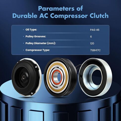 ECCPP A/C Compressor Clutch 2014-2022 for Ram 1500 3.6L AC Clutch in Kuwait
