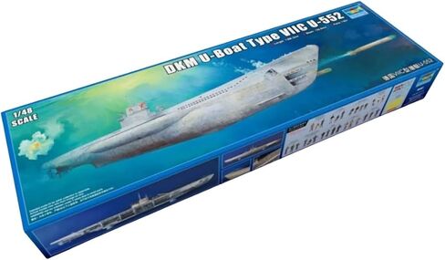 Trumpeter® DKM U-Boat Type VIIC U-552 Plastic Model Kit, 1/48 Scale in Kuwait