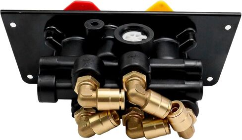 Hex Autoparts 801631 MV-3 Dash Air Brake Control Valve, Trailer Parking Brake Valves Compatible with Bendix 5013293, Freightliner BW5013293, Volvo BW801631 for Trucks and Trailers in Kuwait