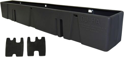 وحدة تخزين DUHA 10058 خلف المقعد تناسب موديلات الكابينة العادية 2007-2019 Chevy Silverado/GMC | منظم المقعد الخلفي باللون الأسود شديد التحمل | تتضمن فواصل in Kuwait