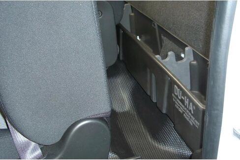 وحدة تخزين DUHA 10058 خلف المقعد تناسب موديلات الكابينة العادية 2007-2019 Chevy Silverado/GMC | منظم المقعد الخلفي باللون الأسود شديد التحمل | تتضمن فواصل in Kuwait