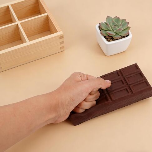 Chocolate Bar Squishy, Realistic Giant Big Jumbo Food Chocolate Squishy Soft Slow Rising Fidget Sensory Squeeze Pressure Ball for Adults Home Office Desk Gadgets & Party Favors in Kuwait