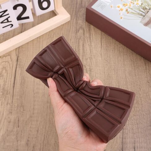 Chocolate Bar Squishy, Realistic Giant Big Jumbo Food Chocolate Squishy Soft Slow Rising Fidget Sensory Squeeze Pressure Ball for Adults Home Office Desk Gadgets & Party Favors in Kuwait