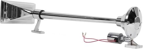 aqxreight 145dB Horn بوق إلكتروني واحد من سبائك الزنك سوبر هورن لشبه الالتقاط، RV، SUV 12V/24V متوافق in Kuwait