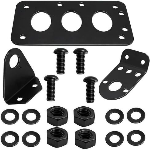 7" x 4" Motorcycle License Plate Bracket Side Mount License Plate Bracket Motorcycle License Plate Holder Fits for Honda Kawasaki Suzuki Yamaha Harley Davidson Touring Bobber Chopper in Kuwait
