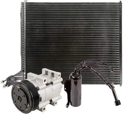 AC Compressor w/A/C Condenser & Drier For Ford E250 E350 E450 Econoline 7.3 PowerStroke Diesel 1997 1998 1999 2000 2001 - BuyAutoParts 60-86810R3 New in Kuwait