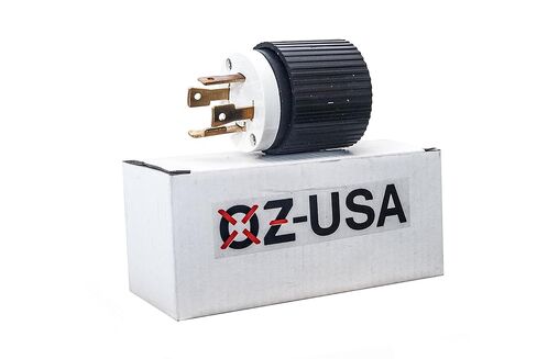 قابس مولد OZ-USA L14-30P - 30 أمبير 125/250 فولت قابس سلك طاقة بقفل ملتوي، 3 أقطاب 4 أسلاك - متوافق مع كابلات مولد الاعتماد in Kuwait