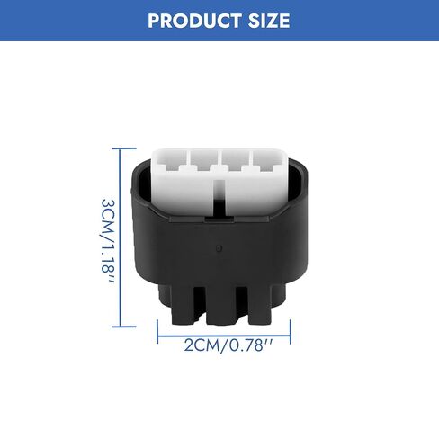 90980-11885，7283-7449 4 Sets Ignition Coil Plug Connector Black 4 Pin Ignition Coil Plug Connector Compatible with 4Runner Avalon Camry Celica Corolla Echo FJ Cruiser Highlander in Kuwait