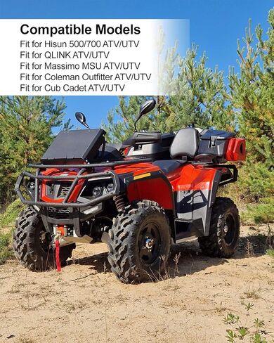 حشية غطاء الجزء الثابت مناسبة لـ Hisun Massimo MSU 500 550 700 ATV UTV QLINK Colemam Outfitter Cub Cadet Replace 11402-004000-0000، قطعتان in Kuwait