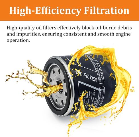 69J-13440-03-00 69J-13440-04-00 Oil Filter for Yamaha F150 F175 F200 F225 F250 Outboard Engine FX HO Cruiser SHO SVHO FSH190 195 212 222 242 252 255 275 AR SX 240 250 Series Sport Boat (2 PCS) in Kuwait