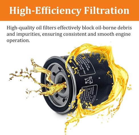 5GH-13440-00 5GH-13440-71-00 16097-0008 Oil Filter Compatible with Yamaha F100 F115 F15 F25 F30 F40 F50 F60 F70 F75 F80, Replaces 16097-0011 16097-0004 16097-0008 (2 PCS) in Kuwait