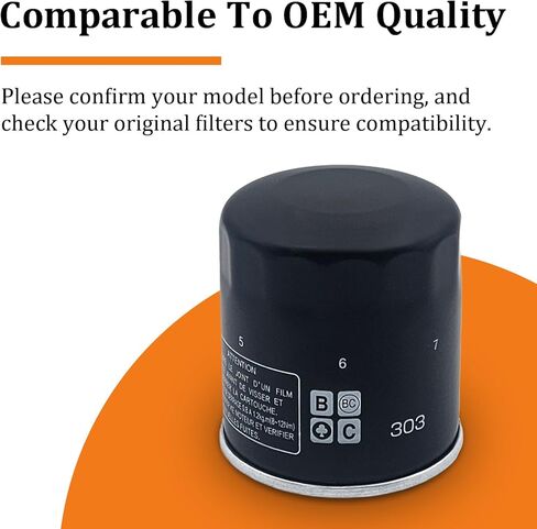 5GH-13440-00 5GH-13440-71-00 16097-0008 Oil Filter Compatible with Yamaha F100 F115 F15 F25 F30 F40 F50 F60 F70 F75 F80, Replaces 16097-0011 16097-0004 16097-0008 (2 PCS) in Kuwait