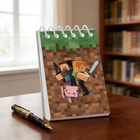 12 Pcs Pixel Mini Notepads, Game Theme Party Favors, Office Desk Accessories, Classroom Prizes, Goodie Bag Stuffers in Kuwait