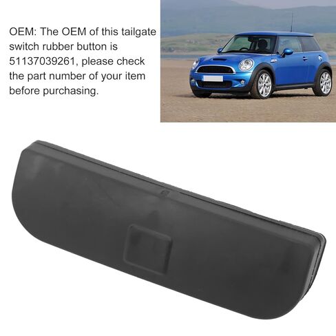 Tailgate Switch Rubber Button, Trunk Door Button Switch, OEM Number 51137039261 Tailgate Trunk Release Button Replacement for R56 R50 R57 R58 R59 Car Rear Tailgate in Kuwait