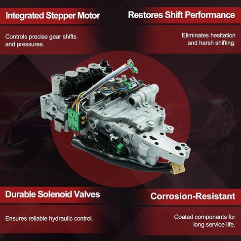 جسم صمام ناقل الحركة مع محرك متدرج لناقل الحركة JF011E RE0F10A CVT لسيارة Nissan Altima Rogue Sentra X-Trail Mitsubishi Lancer Outlander Dodge Caliber 2002-2016 ‎3l705-3TX0C in Kuwait