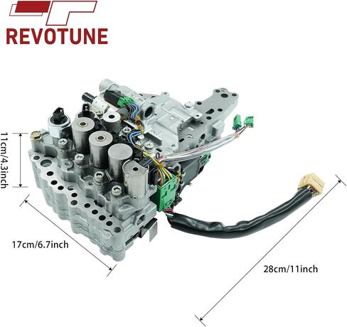 جسم صمام ناقل الحركة مع محرك متدرج لناقل الحركة JF011E RE0F10A CVT لسيارة Nissan Altima Rogue Sentra X-Trail Mitsubishi Lancer Outlander Dodge Caliber 2002-2016 ‎3l705-3TX0C in Kuwait