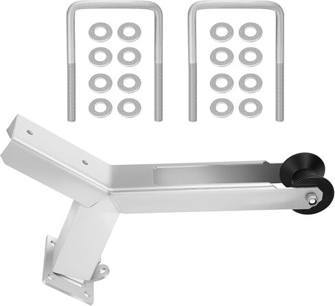 Adjustable Boat Trailer Winch Stand with Roller, Fit for 3" W X 4" H Boat Trailer Tongue Stands, Height Adjustable Winch Mounts, Include Mounting U-Bolts in Kuwait