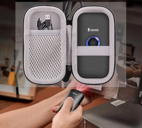 حافظة حمل صلبة WAIYUCN متوافقة مع Eyoyo Mini 1D/2D&1D/Eyoyo 2D ماسح باركود بلوتوث لاسلكي مع حافظة بمشبك in Kuwait