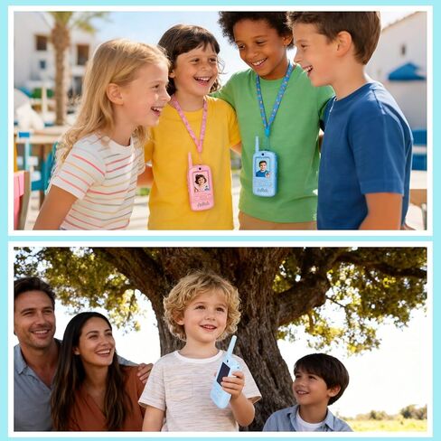 Video Walkie Talkies for Kids,Rechargeable Kids Toys 2 Pack,Long Range Radio Walkie Talkies,3-12 Boys and Girls Indoor, Outdoor, Camping, Adventure Fun Toys in Kuwait
