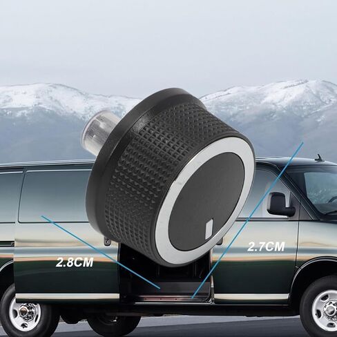 3 قطع 84141127 مقبض درجة حرارة تيار متردد متوافق مع Chevy Express 1500 2500 3500 (2008-2021) متوافق مع GMC Savana 1500 2500 3500 (2008-2017) مقبض التحكم في درجة الحرارة AC in Kuwait
