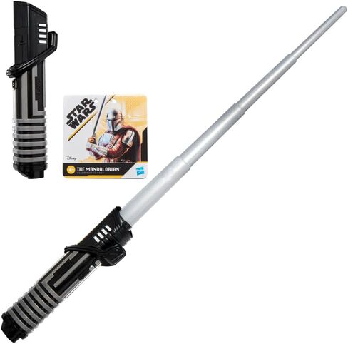 حرب النجوم غير الإلكترونية The Mandalorian Darksaber، سيف ضوئي مرخص رسميًا، ألعاب لعب الأدوار للأولاد والبنات من عمر 4 سنوات فما فوق in Kuwait