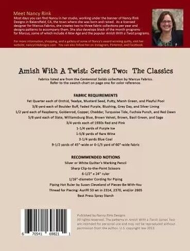Nancy Rink Designs Amish with A Twist 2 Block of the Month NRDAWAT11 in Kuwait