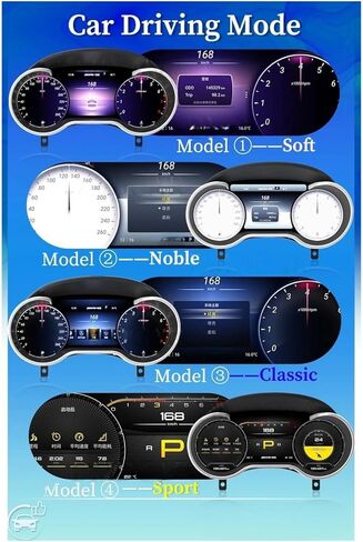 Linux Car Panel Instrument Compatible ForBenz GLS Class LCD Digital Cluster Virtual Cockpit Head Unit Accesorries Dashboard in Kuwait