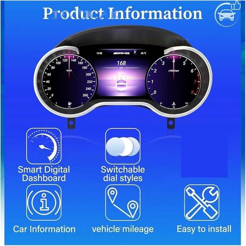 Linux Car Panel Instrument Compatible ForBenz GLS Class LCD Digital Cluster Virtual Cockpit Head Unit Accesorries Dashboard in Kuwait
