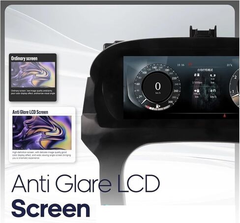 متوافق مع لاند روفر إيفوك 2012-2019 مجموعة رقمية LCD لوحة القيادة مشغل قمرة القيادة أداة افتراضية in Kuwait