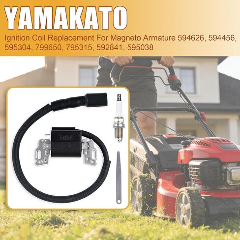 YAMAKATO OEM Standard 594626 595304 594456 Ignition Coil Module Compatible With B&S Lawn Mowers Engine 799650 795315 592841 595038 Lawn Tractor in Kuwait