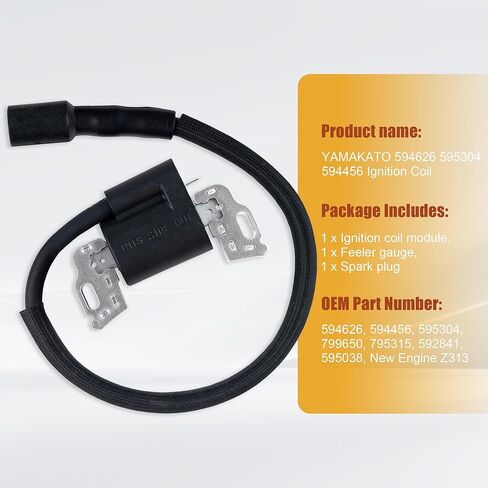 YAMAKATO OEM Standard 594626 595304 594456 Ignition Coil Module Compatible With B&S Lawn Mowers Engine 799650 795315 592841 595038 Lawn Tractor in Kuwait