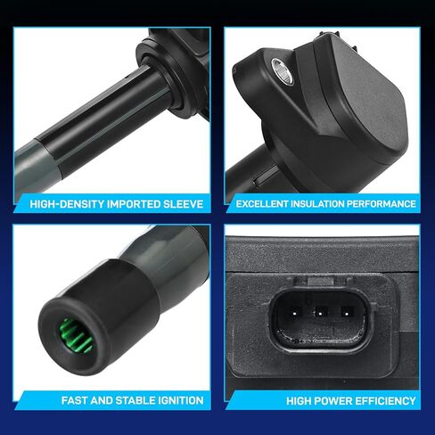 BDELI UF603 Ignition Coil & 97390 Double Iridium Spark Plug For HONDA 2008-2017 Accord Crosstour Odyssey, Acura 2009-2014 RI TI TSX TSX Replaces# 5C1681 52-2036 IC693 C1624 in Kuwait