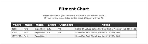 مانع تسرب ناقل الحركة الأوتوماتيكي الخلفي متوافق مع فورد إكسبيديشن 5.4L V8 2005 2004 2003 2002 2001 2000 1999 1998 1997 P-2570226 in Kuwait