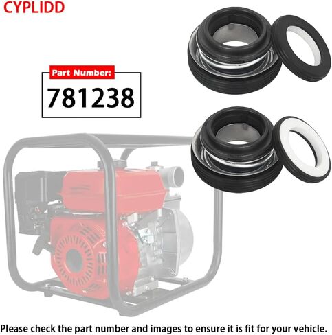 781238 Mechanical Seals Replacement Kit Compatible with Honda 2"/3"Gusoline Engine Powered Water Pump WB30XT3 WT30XK4A WB20XT3 WH20XTAF (Pack of 2) in Kuwait
