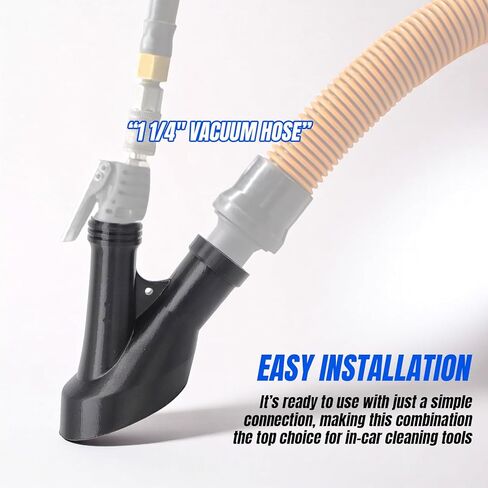 Air Vacuum Attachment with Crevice Tool for Tornador Mini Z-007-2-in-1 Blow & Vacuum for Interior Detailing - Fits 1 1/4" Vacuum Hose in Kuwait