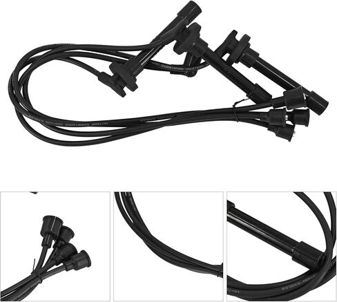 مجموعة الإشعال BKR6E-11 غطاء الموزع الدوار شمعات الإشعال مجموعة الكابلات مناسبة لشاحنة Honda Acty HA1 HA2 HA3 HA4 RC-HE60 30102-PZ3-J02 30103-P1A-004 in Kuwait