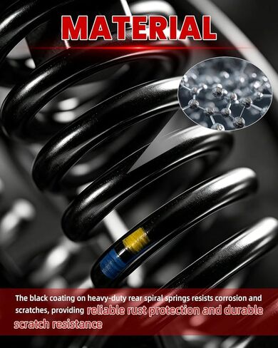 1K0511115BE مجموعة زنبركية خلفية شديدة التحمل متوافقة مع Beetle 2012-2019، Jetta 2005-2018، Golf 2010، Rabbit 2006-2009، GTI 2010، Eos 2014-2016 استبدال 39420 in Kuwait