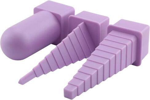 BLLNDX 6PCS Plastic Wire Winding Mandrel Set 6 Styles Purple Jewelry Wrapping and Bending Tool Hollow Spool Wire Winder for Jewelry Jump Ring Making Rope Braiding Earring DIY in Kuwait