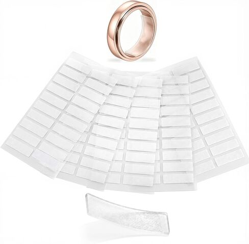 100PCS Ring Sizers for Loose Rings & Ring Size Adjuster, Invisible Ring Spacer for Loose Rings, Silicone Ring Sizers/Ring Guard Tightener for Women & Men Rings, Ring Resizer Silicone Ring Adjuster in Kuwait