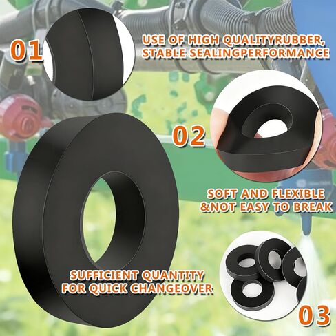CP19438-EPR Nozzle Caps Rubber Seat Washer for TeeJet Nebulizer Quick Cap - 18 Pcs in Kuwait