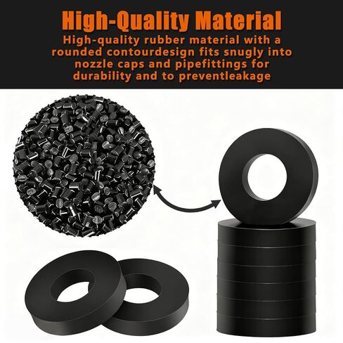 CP19438-EPR Nozzle Caps Rubber Seat Washer for TeeJet Nebulizer Quick Cap - 18 Pcs in Kuwait