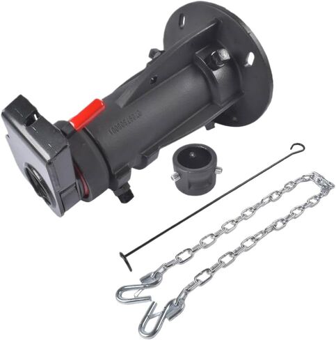 Adjustable Cushioned 5th Wheel to Gooseneck Adapter 12 Inch to 16 Inch with Chain in Kuwait