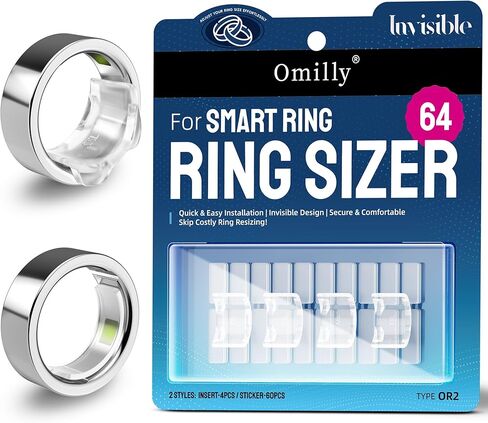 Oura Ring Gen 4 Gen 3 Size Adjuster, 2-in-1 Invisible Smart Ring Resizer Sticker Insert, Loose Ring Tightener Guard Sizing Kit, 64PCS in Kuwait